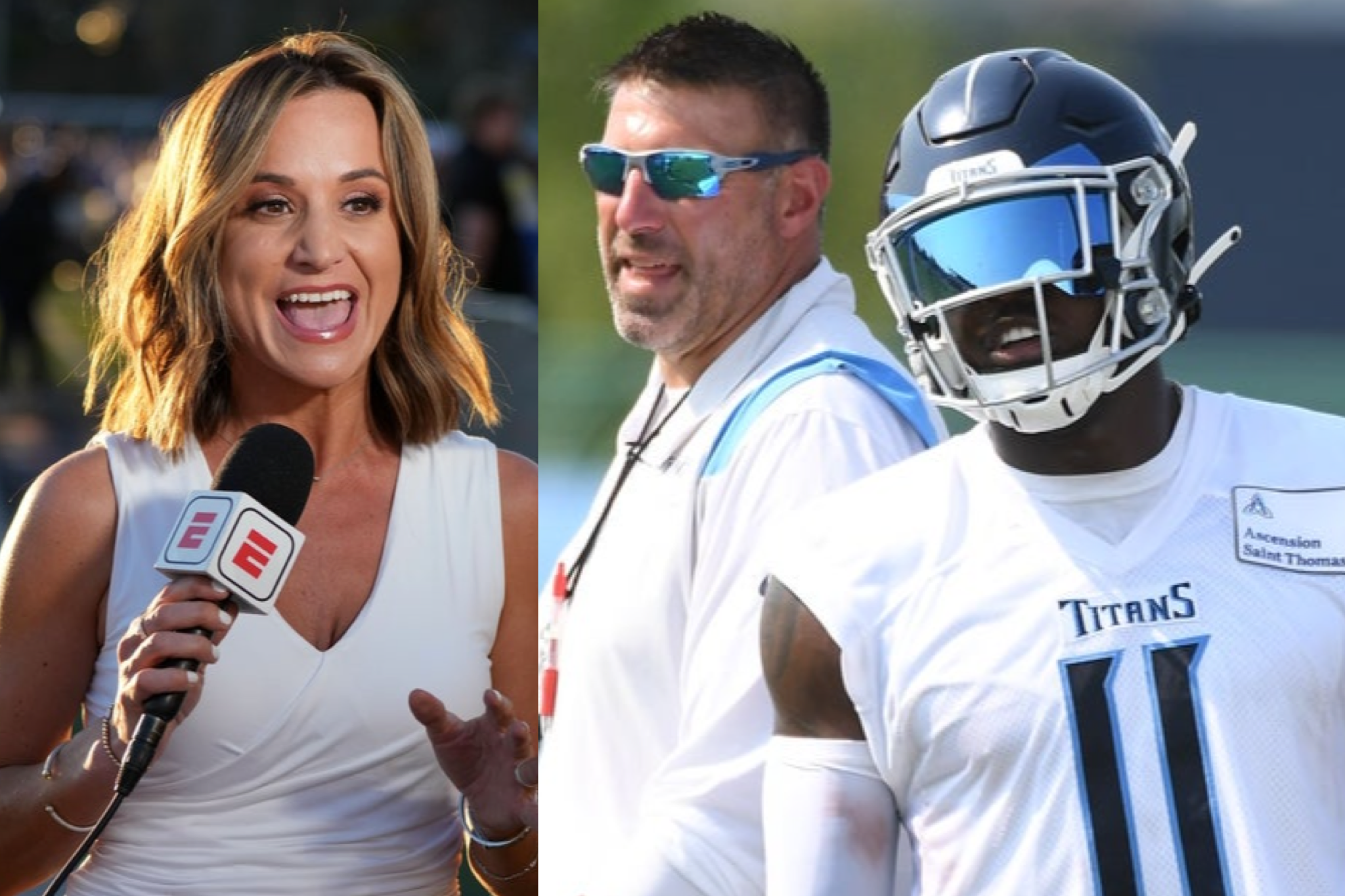 Dianna Russini Mike Vrabel affair A.J. Brown Tennessee Titans Philadelphia Eagles NFL trade