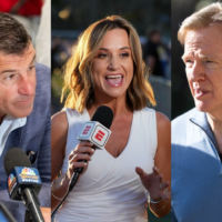 Mike Vrabel Dianna Russini Roger Goodell New England Patriots NFL schedule release