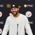 Pittsburgh Steelers WR Michael Pittman Jr. speaks to the media during OTAs, 5/18/2026.