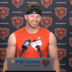 Chicago Bears safety Dillon Thieneman speaks with reporters during rookie minicamp.