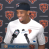 Chicago Bears rookie cornerback Malik Muhammad speaks with reporters at rookie minicamp.