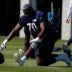 Jul 30, 2022; Lake Forest Illinois, US; Chicago Bears offensive lineman Braxton Jones (70) during training camp at Halas Hall.