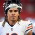 Nov 20, 2022; Atlanta, Georgia, USA; Chicago Bears wide receiver Chase Claypool (10) prepares for a game against the Atlanta Falcons at Mercedes-Benz Stadium.