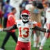 Feb 12, 2023; Glendale, Arizona, US; Kansas City Chiefs safety Nazeeh Johnson (13) during Super Bowl LVII at State Farm Stadium.