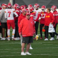Kansas City Chiefs head coach Andy Reid OTAs practice WR coach