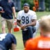 Jun 5, 2024; Lake Forest, IL, USA; Chicago Bears defensive end Montez Sweat (98) looks on during the team's minicamp at Halas Hall.