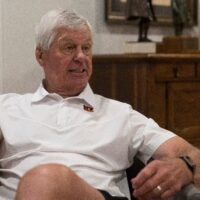 Former Cincinnati Bengals quarterback Ken Anderson tells stories from his football playing days at his home in Villa Hills, Ky., on Tuesday, July 9, 2024.
