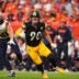 Sep 15, 2024; Denver, Colorado, USA; Pittsburgh Steelers linebacker T.J. Watt (90) during the second half against the Denver Broncos at Empower Field at Mile High.