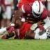 Oklahoma Sooners defensive lineman Gracen Halton (56) sacks Houston Cougars quarterback Donovan Smith (1) during a college football game between the University of Oklahoma Sooners (OU) and the Houston Cougars at Gaylord Family – Oklahoma Memorial Stadium in Norman, Okla., Saturday, Sept. 7, 2024.