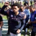 Oct 6, 2024; Chicago, Illinois, USA; Chicago Bears quarterback Caleb Williams (18) gestures to the crowd after the game against the Carolina Panthers at Soldier Field.