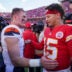 Kansas City Chiefs quarterback Patrick Mahomes Broncos QB Bo Nix