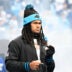 Dec 15, 2024; Charlotte, North Carolina, USA; Carolina Panthers running back Jonathon Brooks (24) walk on to the field before the game at Bank of America Stadium.