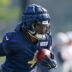 Jul 23, 2025; Lake Forest, IL, USA; Chicago Bears running back D'Andre Swift (4) runs with the ball during training camp at Halas Hall.