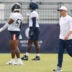 Jul 24, 2025; Lake Forest, IL, USA; Chicago Bears head coach Ben Johnson walks on the field during training camp at Halas Hall.