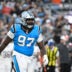 Aug 8, 2025; Charlotte, North Carolina, USA; Carolina Panthers defensive tackle Bobby Brown III (97) on the field in the second quarter at Bank of America Stadium.