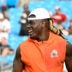 Aug 8, 2025; Charlotte, North Carolina, USA; Cleveland Browns tight end David Njoku (85) before the game at Bank of America Stadium.