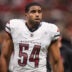 Sep 28, 2025; Atlanta, Georgia, USA; Washington Commanders linebacker Bobby Wagner (54) on the field during a game against the Atlanta Falcons at Mercedes-Benz Stadium.