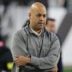 Oct 16, 2025; Cincinnati, Ohio, USA; Pittsburgh Steelers general manager Omar Khan looks on during warmups before the game against the Cincinnati Bengals at Paycor Stadium.