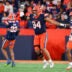 Oct 18, 2025; Syracuse, New York, USA; Syracuse Orange defensive lineman Kevin Jobity Jr. (94) reacts to a defensive play against the Pittsburgh Panthers during the second half at the JMA Wireless Dome.