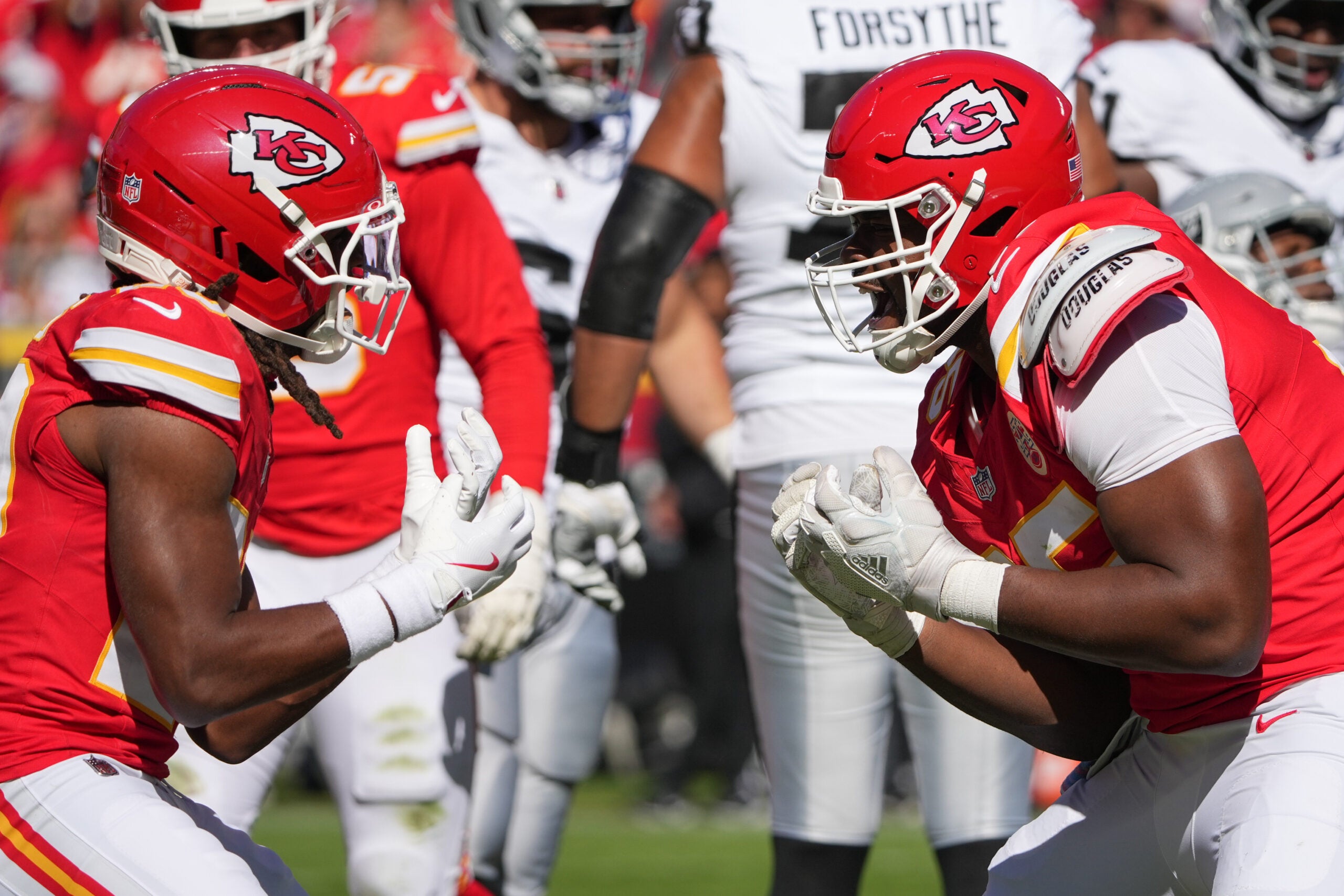 Kansas City Chiefs defensive tackle veteran Chris Jones rookie DT Peter Woods