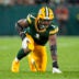 Nov 10, 2025; Green Bay, Wisconsin, USA; Green Bay Packers defensive end Micah Parsons (1) during the game against the Philadelphia Eagles at Lambeau Field.