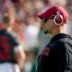 Nov 15, 2025; Tuscaloosa, Alabama, USA; Alabama offensive coordinator Ryan Grubb watches the Crimson Tide stretch before the game with Oklahoma at Saban Field at Bryant-Denny Stadium at Saban Field at Bryant-Denny Stadium.