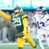 Nov 16, 2025; East Rutherford, New Jersey, USA; Green Bay Packers safety Xavier McKinney (29) misses an interception on pass intended for New York Giants wide receiver Jalin Hyatt (13) during the fourth quarter at MetLife Stadium.