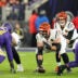 Nov 27, 2025; Baltimore, Maryland, USA; Cincinnati Bengals quarterback Joe Burrow (9) takes a snap against the Baltimore Ravens during the first half at M&T Bank Stadium.