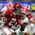 Dec 6, 2025; Atlanta, GA, USA; Alabama Crimson Tide wide receiver Ryan Williams (2) runs after making a catch during the second quarter against the Georgia Bulldogs during the 2025 SEC Championship game at Mercedes-Benz Stadium.