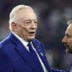 Dec 14, 2025; Arlington, Texas, USA; Dallas Cowboys owner Jerry Jones before a game against the Minnesota Vikings at AT&T Stadium.