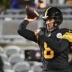 Dec 15, 2025; Pittsburgh, Pennsylvania, USA; Pittsburgh Steelers quarterback Aaron Rodgers (8) warms up before the game against the Miami Dolphins at Acrisure Stadium.
