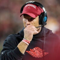Oklahoma Sooners head coach Brent Venables 2027 five-star commit Cooper hackett
