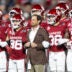 Dec 19, 2025; Norman, OK, USA; Oklahoma Sooners general manager of football Jim Nagy against the Alabama Crimson Tide during the CFP National Playoff First Round at Gaylord Family Oklahoma Memorial Stadium. Mandatory Credit: Mark J. Rebilas-Imagn Images