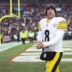 Dec 28, 2025; Cleveland, Ohio, USA; Pittsburgh Steelers quarterback Aaron Rodgers (8) looks on after the game against the Cleveland Browns at Huntington Bank Field.