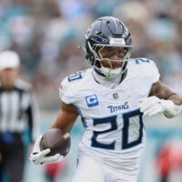 Tennessee Titans running backs Tony Pollard Tyjae Spears Nick Singleton