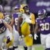 Green Bay Packers defensive end Barryn Sorrell (99) celebrates after tackliing Minnesota Vikings running back Ty Chandler (32) for a loss during their football game Sunday, January 4, 2026, at U.S. Bank Stadium in Minneapolis, Minnesota.