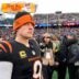 Cincinnati Bengals quarterback Joe Burrow (9) looks for hands to shake after the fourth quarter of the NFL Week 18 game between the Cincinnati Bengals and the Cleveland Browns at Paycor Stadium in Downtown Cincinnati on Sunday, Jan. 4, 2026. The Browns kicked a last second field goal to win 20-18.