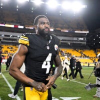 Jan 12, 2026; Pittsburgh, PA, USA; Pittsburgh Steelers wide receiver Dk Metcalf (4) leaves the field following an AFC Wild Card Round loss to the Houston Texans at Acrisure Stadium.