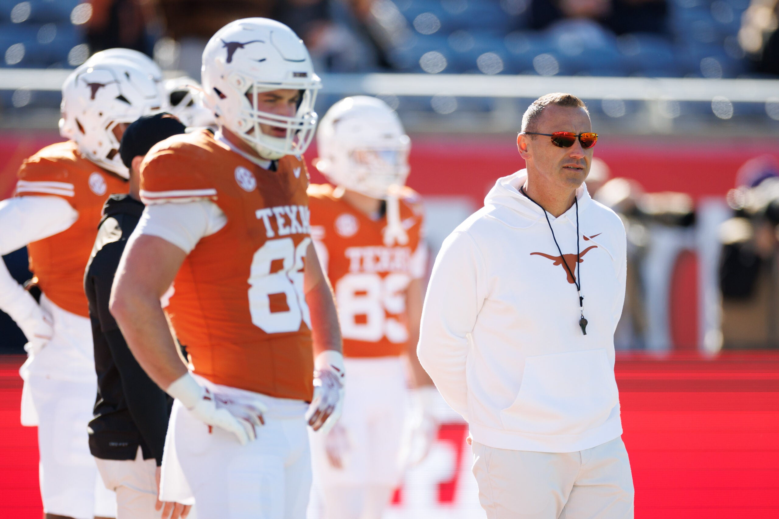 Texas Longhorns head coach Steve Sarkisian SEC Spring Meetings Destin, Florida