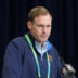 Feb 24, 2026; Indianapolis, IN, USA; Chicago Bears coach Ben Johnson speaks at the NFL Scouting Combine at the Indiana Convention Center.