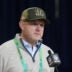 Feb 24, 2026; Indianapolis, IN, USA; Cincinnati Bengals general manager Duke Tobin speaks at the NFL Scouting Combine at the Indiana Convention Center.