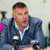 Mar 31, 2026; Phoenix, AZ, USA; New England Patriots head coach Mike Vrabel speaks to reporters in the media during the 2026 NFL Annual League Meeting at the Arizona Biltmore.