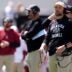 Oklahoma Sooners offensive coordinator Ben Arbuckle 2027 athlete Greydon Howell
