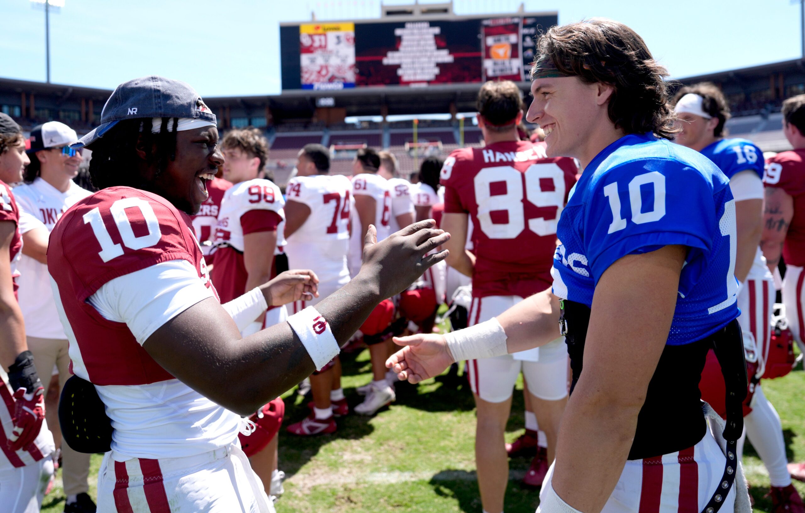 Oklahoma Sooners quarterback John Mateer 2028 recruiting class quarterback