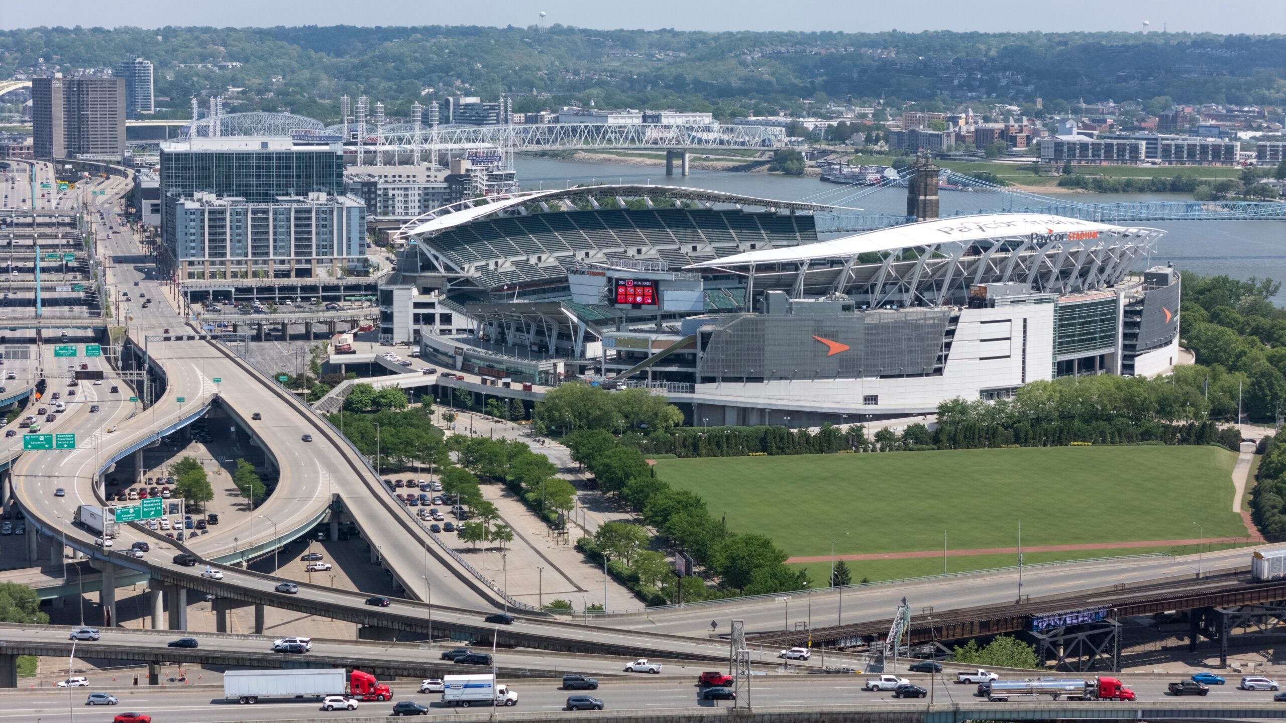 Paycor Stadium in Downtown Cincinnati on Thursday, April 23, 2026.