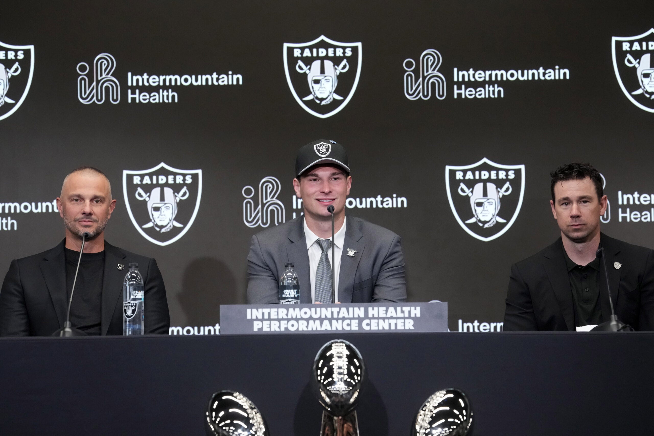Las Vegas Raiders general manager John Spytek Fernando Mendoza contract