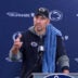 Apr 25, 2026; University Park, PA, USA; Penn State Nittany Lions head coach Matt Campbell answers questions from the media following the Penn State Blue-White Spring game at Beaver Stadium.
