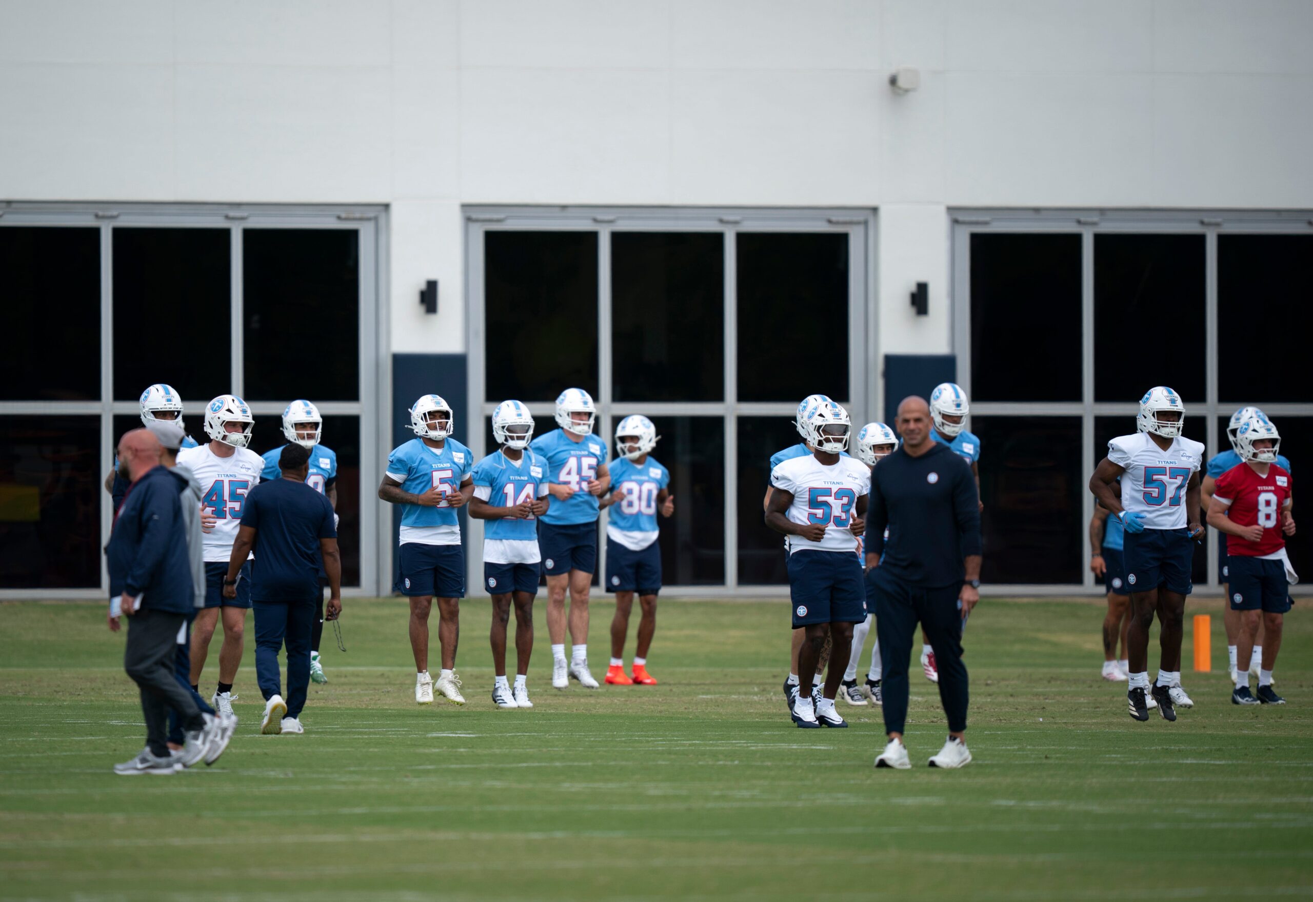 Robert Saleh Tennessee Titans OTAs