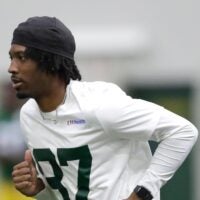 Green Bay Packers J. Michael Sturdivant (87) during rookie minicamp Friday, May 1 2026, at the Don Hutson Center in Green Bay, Wisconsin.