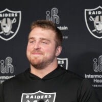 Las Vegas Raiders offensive lineman Trey Zuhn rookie minicamp
